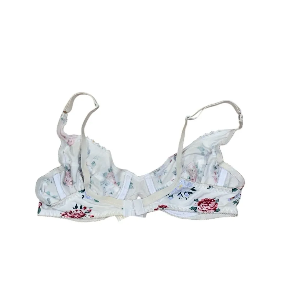 vintage victoria’s secret 1980s floral print bra - Image 5