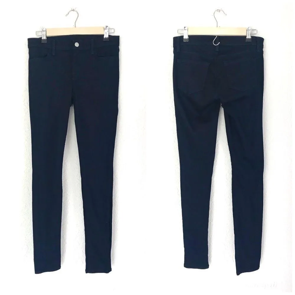 J BRAND Super‎ Skinny Low Rise Ankle Jean Skinnies Dark Wash Blue Black Size 25 - Image 4