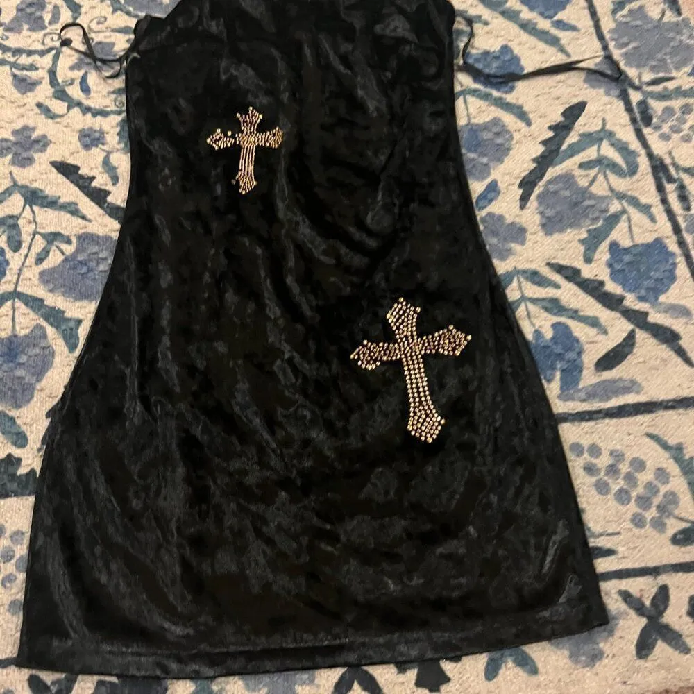 Sugar Thrillz xs black mini dress - Image 3