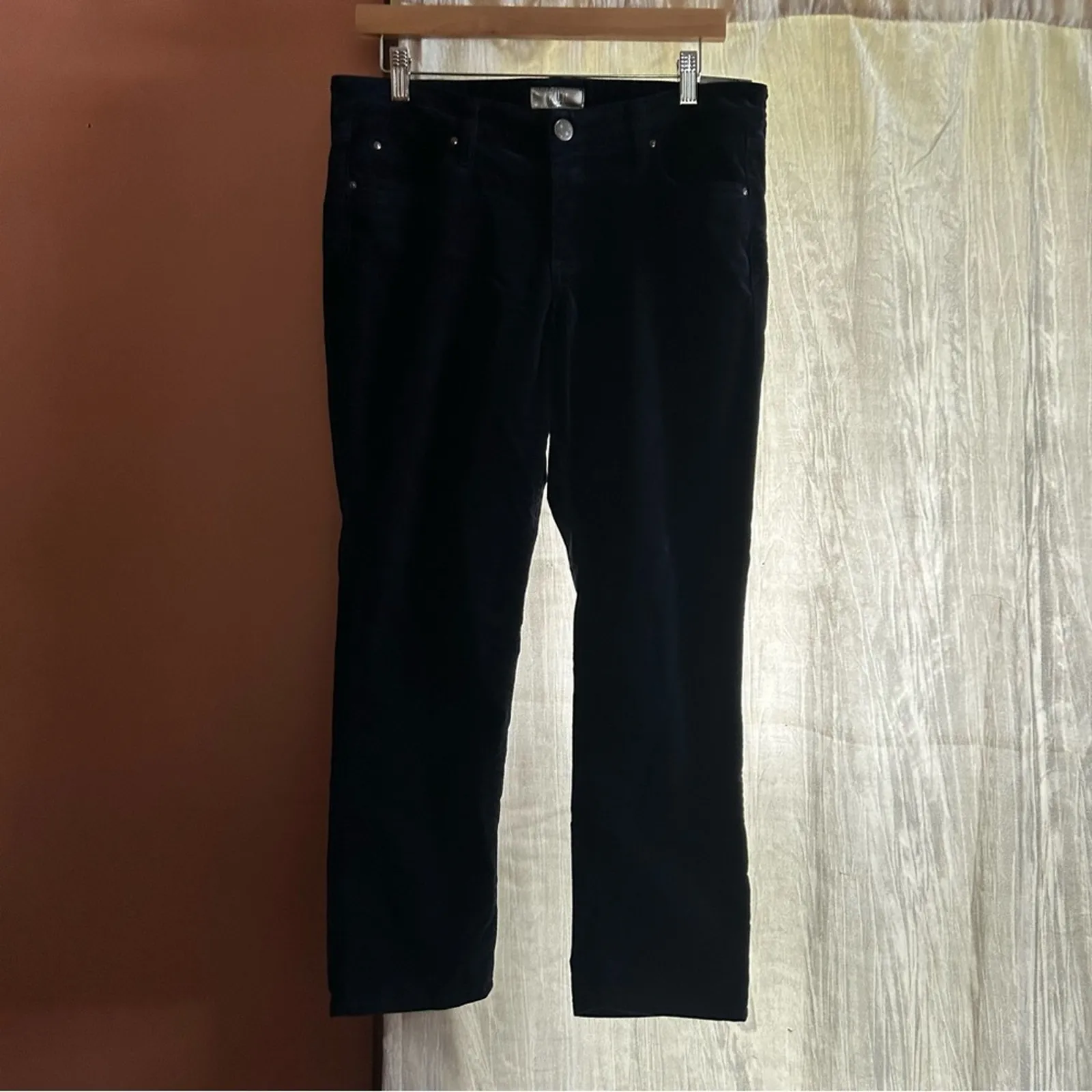 Kut from the Kloth Catherine Boyfriend Corduroy‎ Pants Navy Blue NWT Size 8P - Image 2