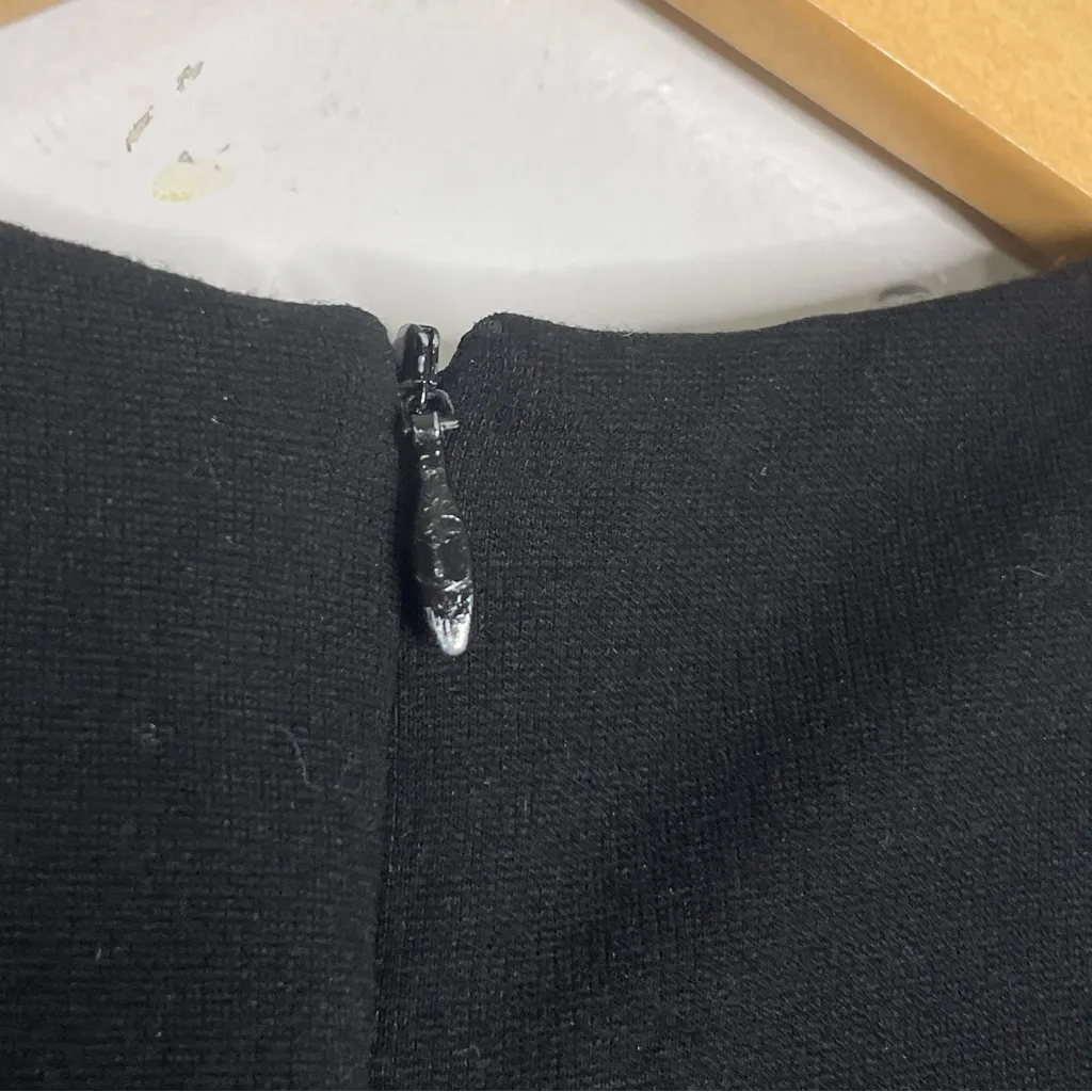 MM Lafleur The Katie Dress Black‎ Stretch Ponte Knit Sheath Size 2 - Image 4