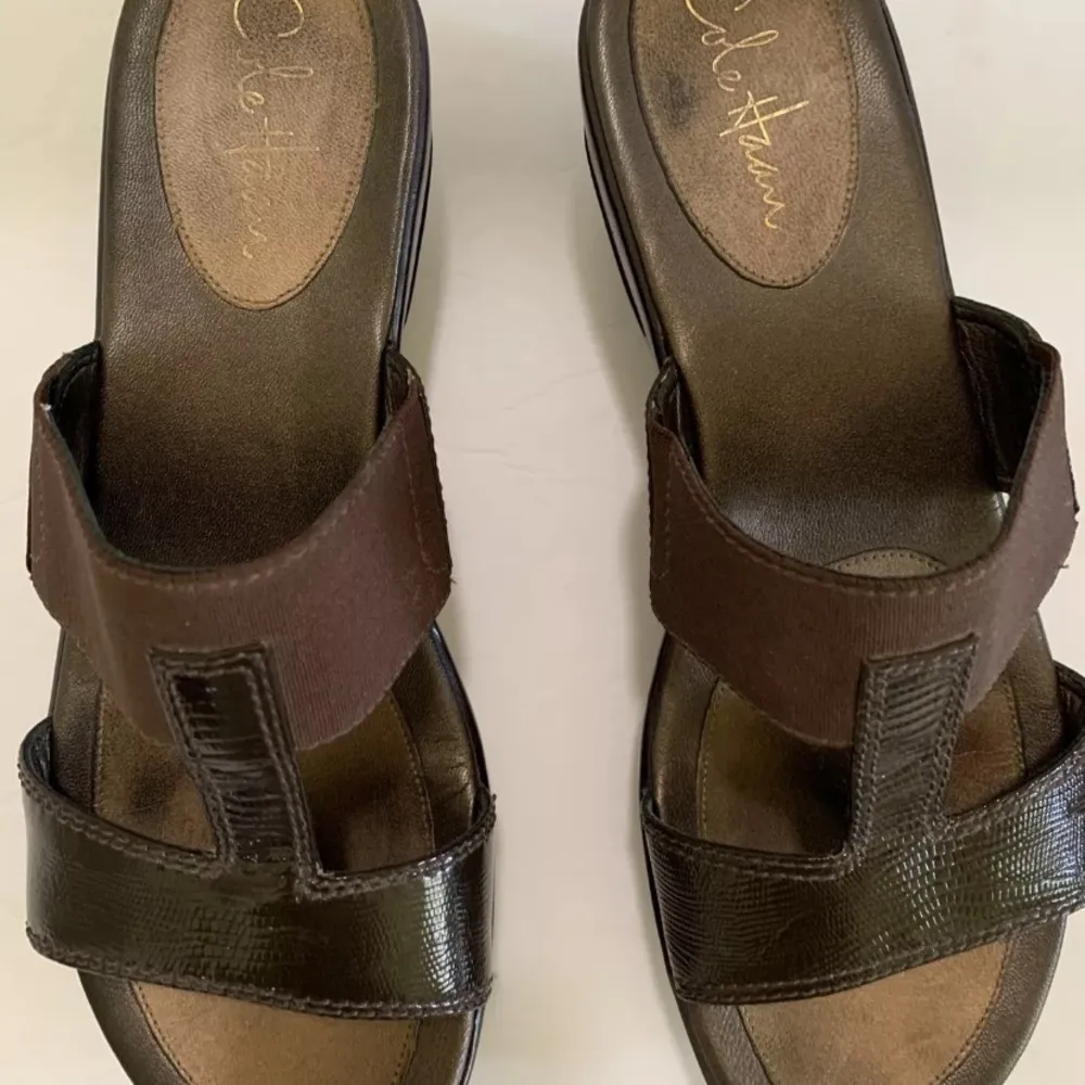 Cole Haan  Nike Air Brown Sandals Shoes size 9.5 B Comfortable Versatile - Image 3