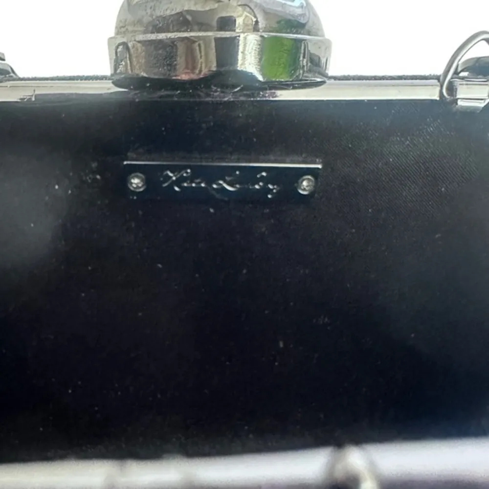 Kate Landry black‎ evening small clutch - Image 6