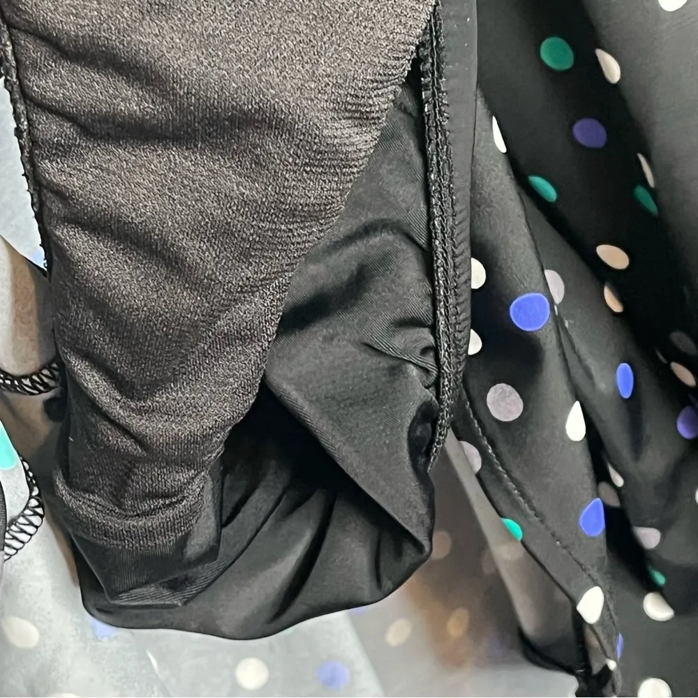 Party Dot Sz 14 Polka Dot Swim Dress One Piece Swimsuit Black - Image 10