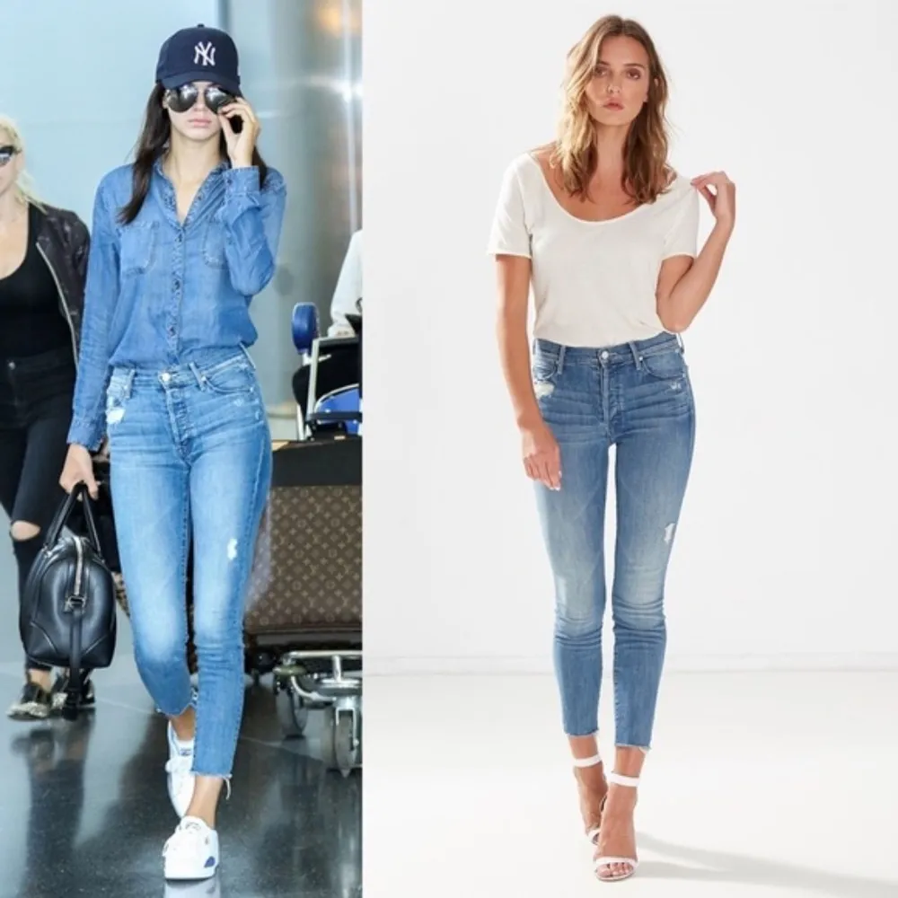 💕MOTHER💕 Stunner Ankle Fray Jeans Graffiti Girl 32 NWT Size undefined - Image 4