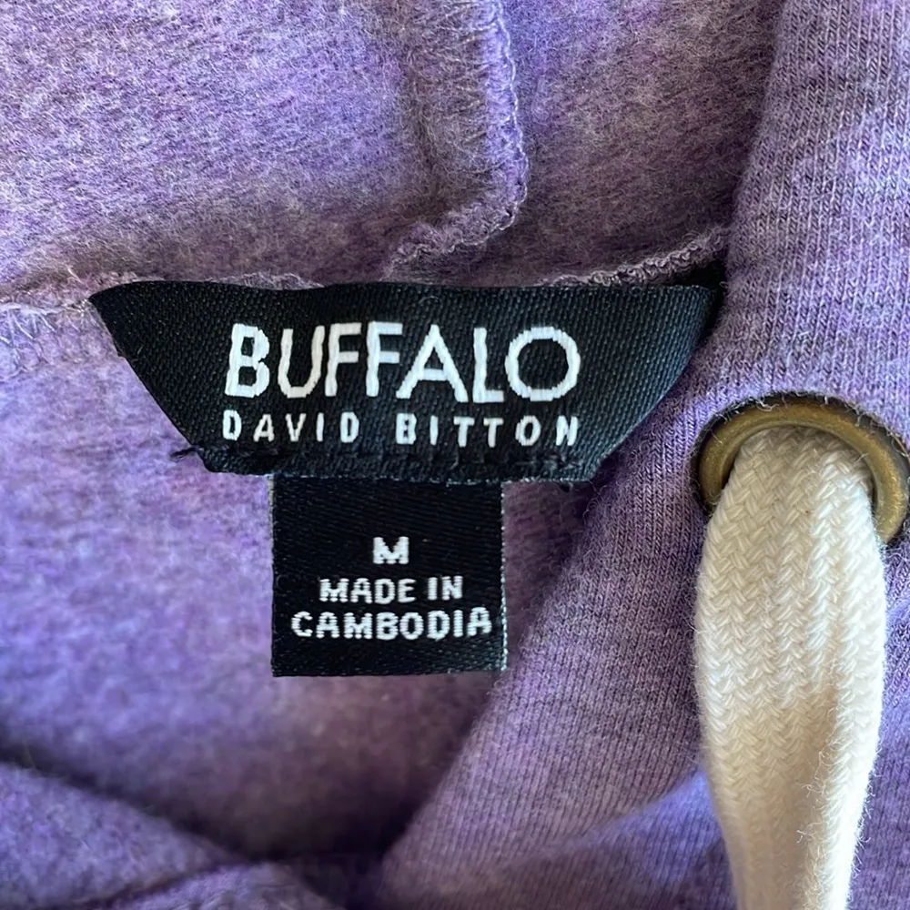 Buffalo David Bitton  Purple Heathered Hoodie - Image 4