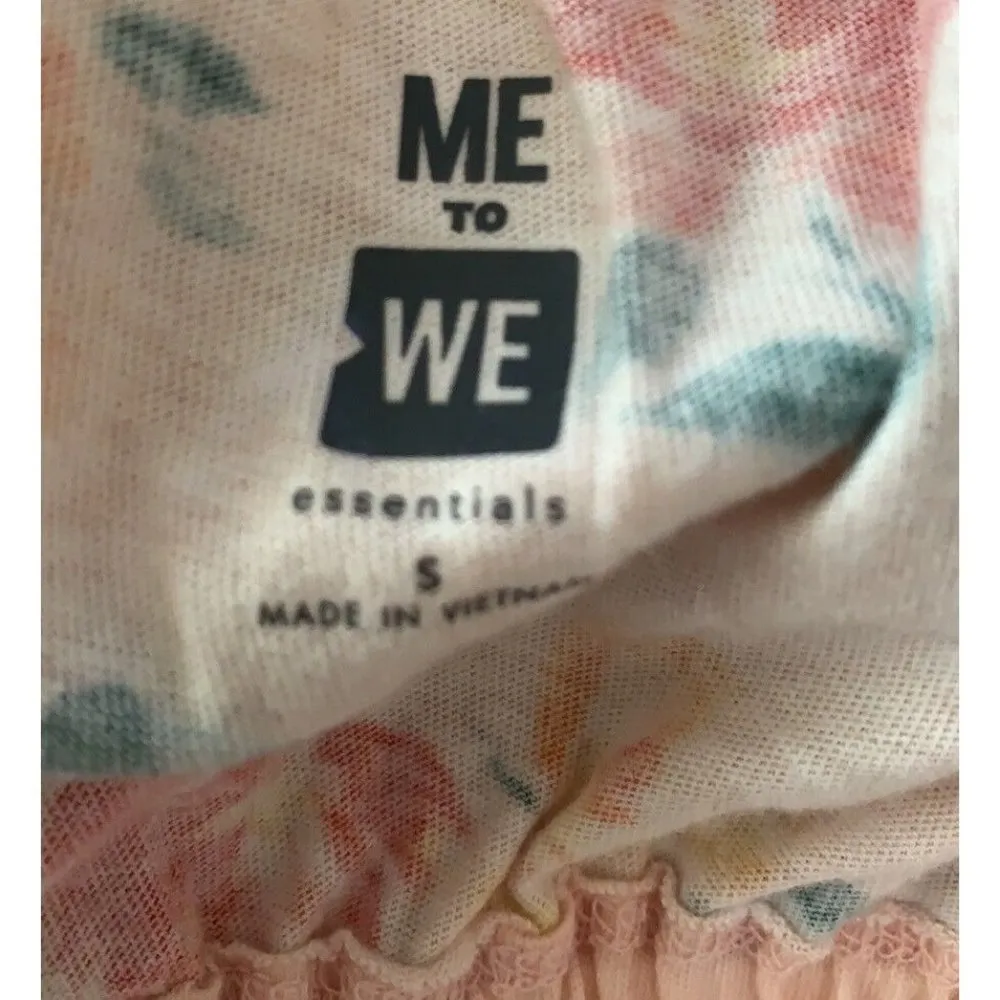 Pac Sun Me To We Sleeveless Crop Top Shirt Blouse Floral Small S Excellent - Image 5