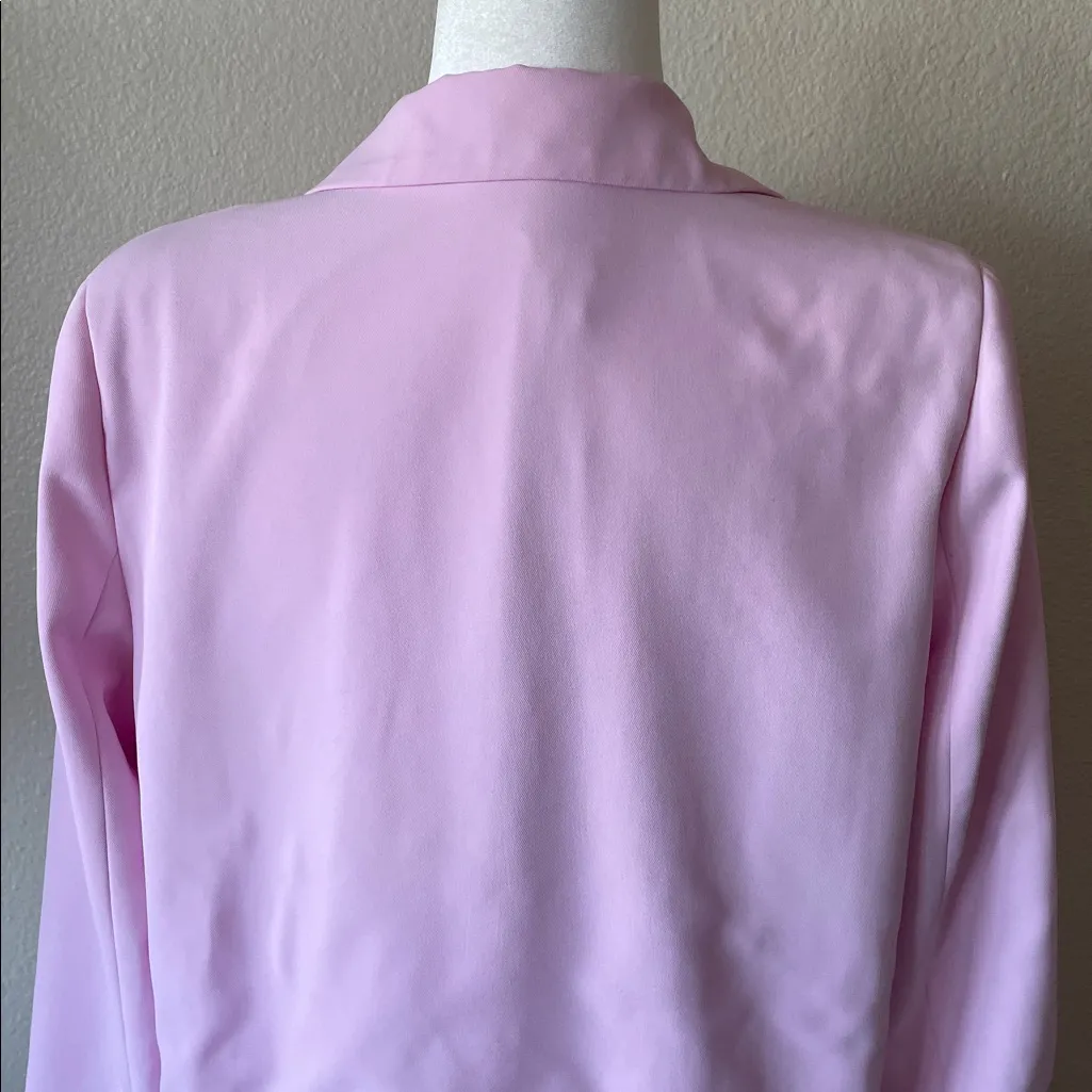 Peppermayo Light Pink Tailored Blazer – Relaxed Fit, Chic Minimal Style - Image 9