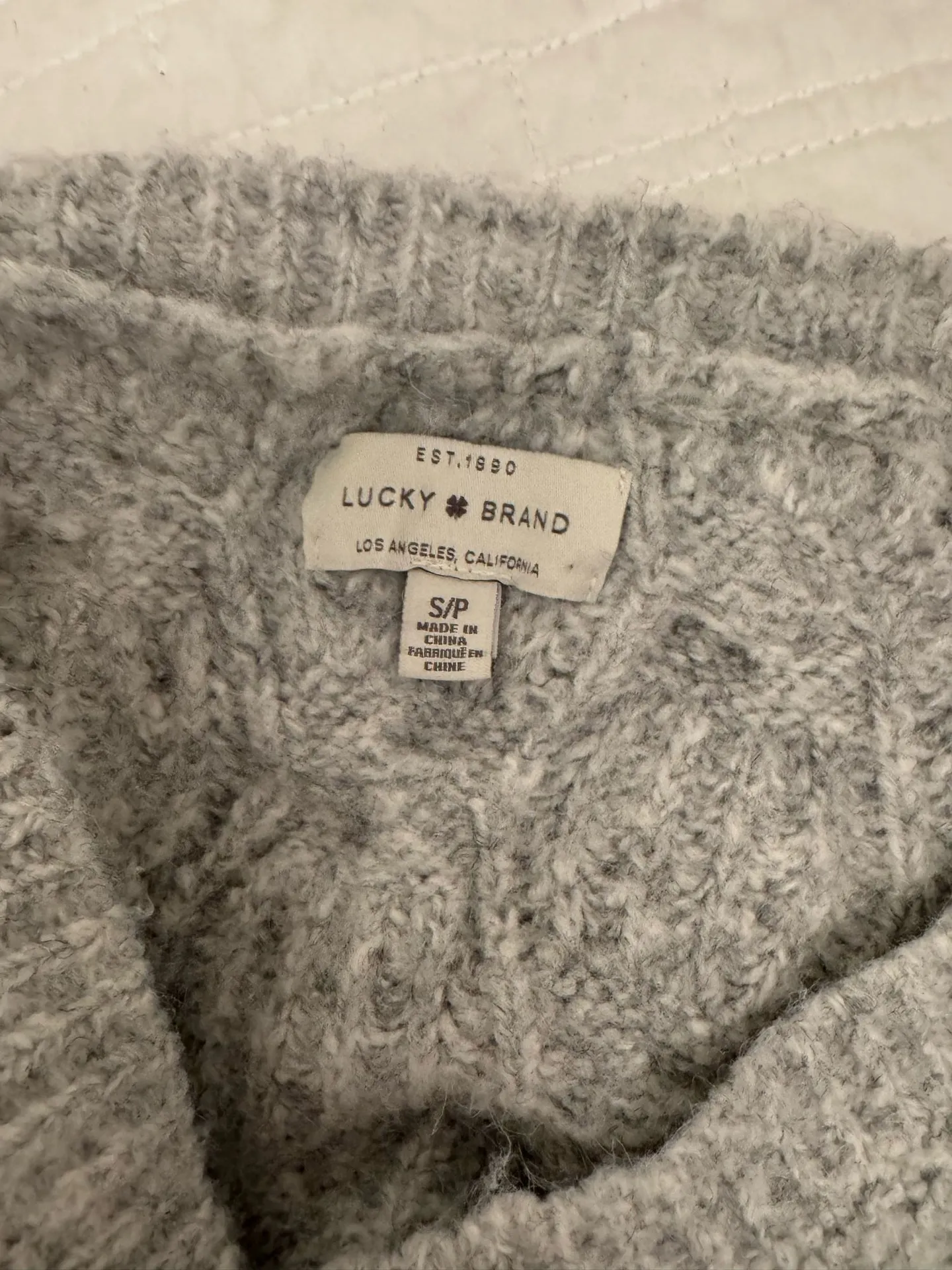 Lucky Brand Grey Sweater - Image 3