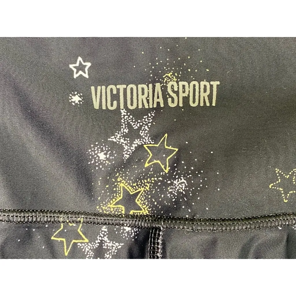 Victoria Sport Sz Med x 24 Black Multi Glittery Polyamide Blend Activewear Pant‎ - Image 3