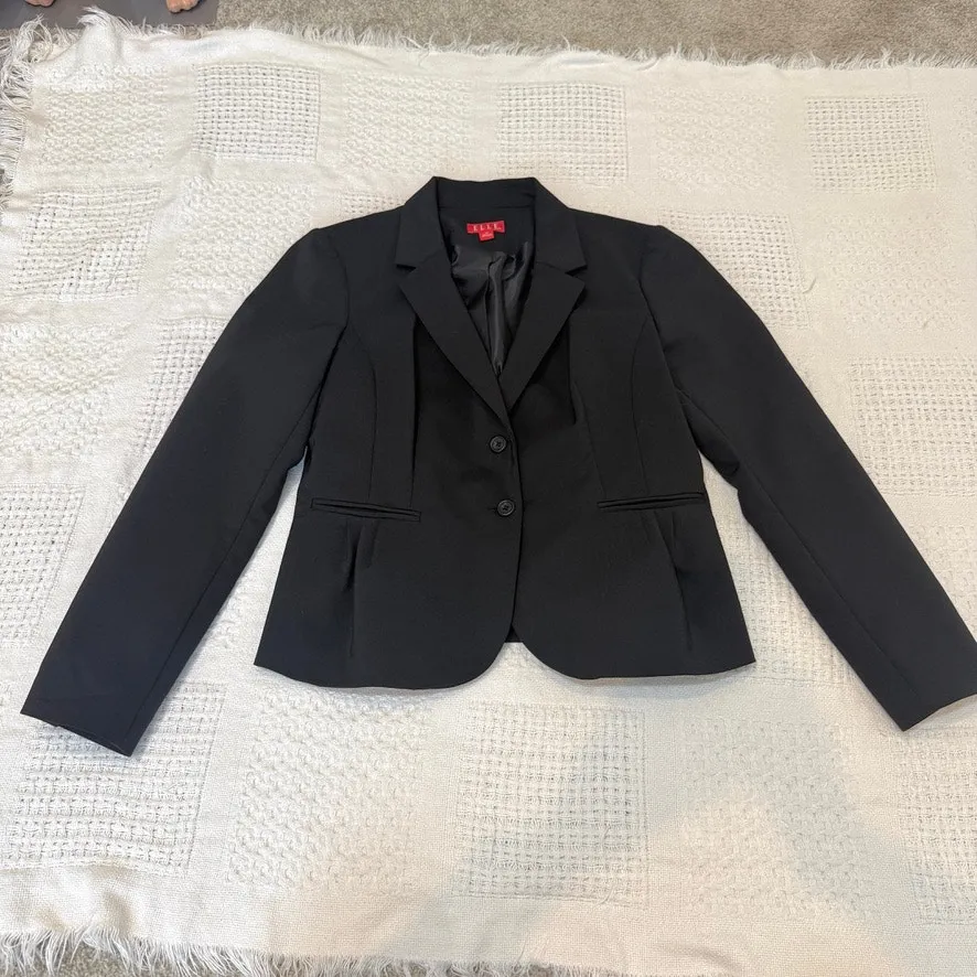 Elle 12 2 button front fitted blazer jacket suit separate C 2654 - Image 9