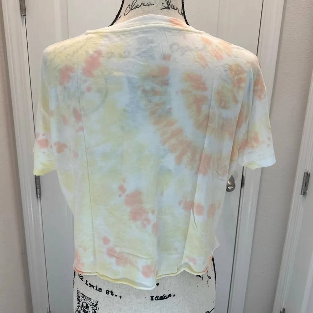 PINK Victoria’s Secret Tie-Dye Smiley Face Top - Image 3