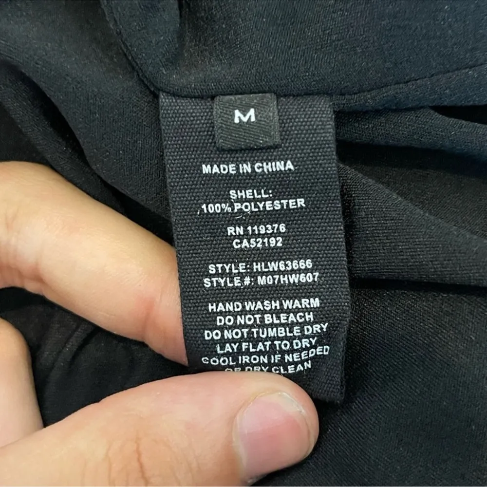 Helmut Lang Asymmetric Long Sleeve Polyester Dress Size Medium - Image 12