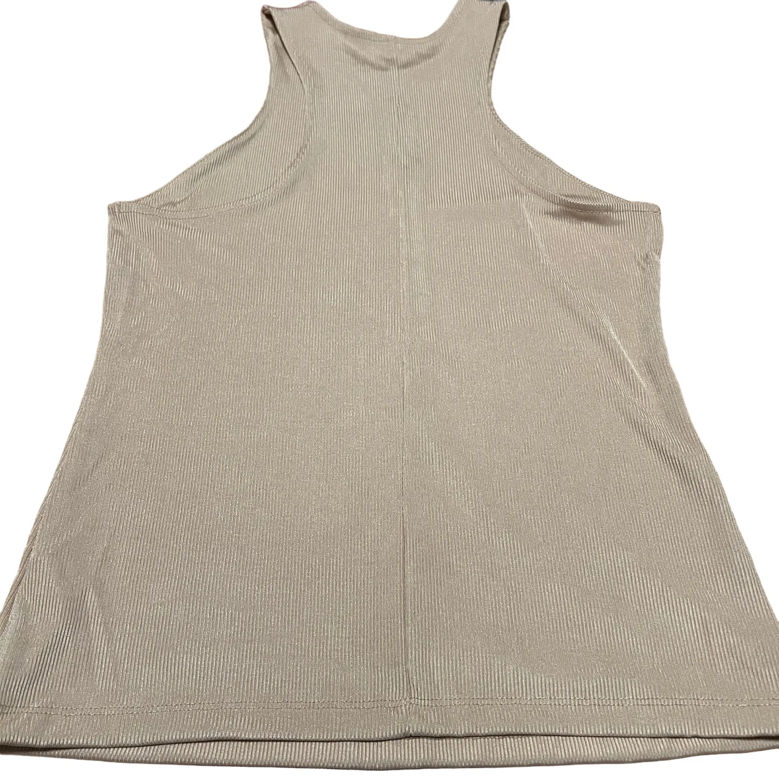 A New Day Women's Cream Slim Fit High Neck Tank Top - Size Small - NWT - Image 3