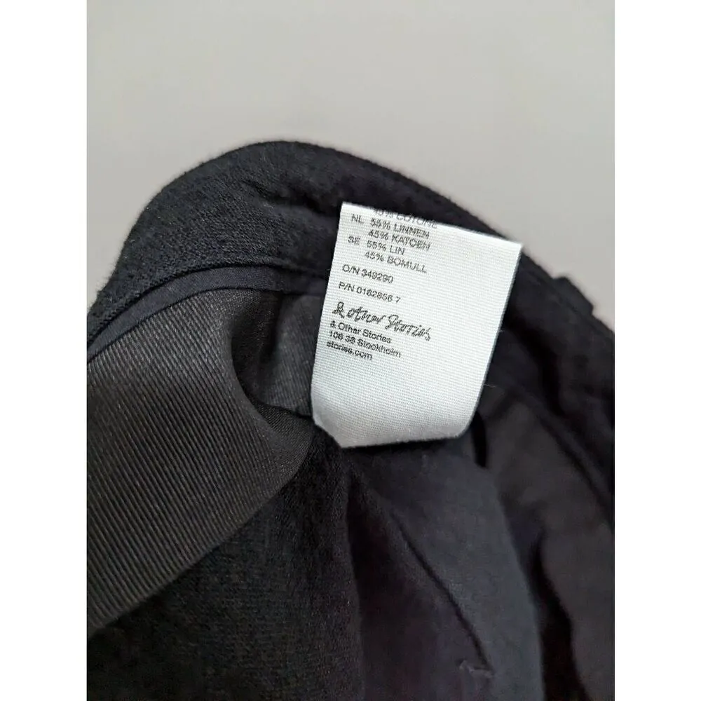 & other stories tailored linen shorts size 40/M - Image 5