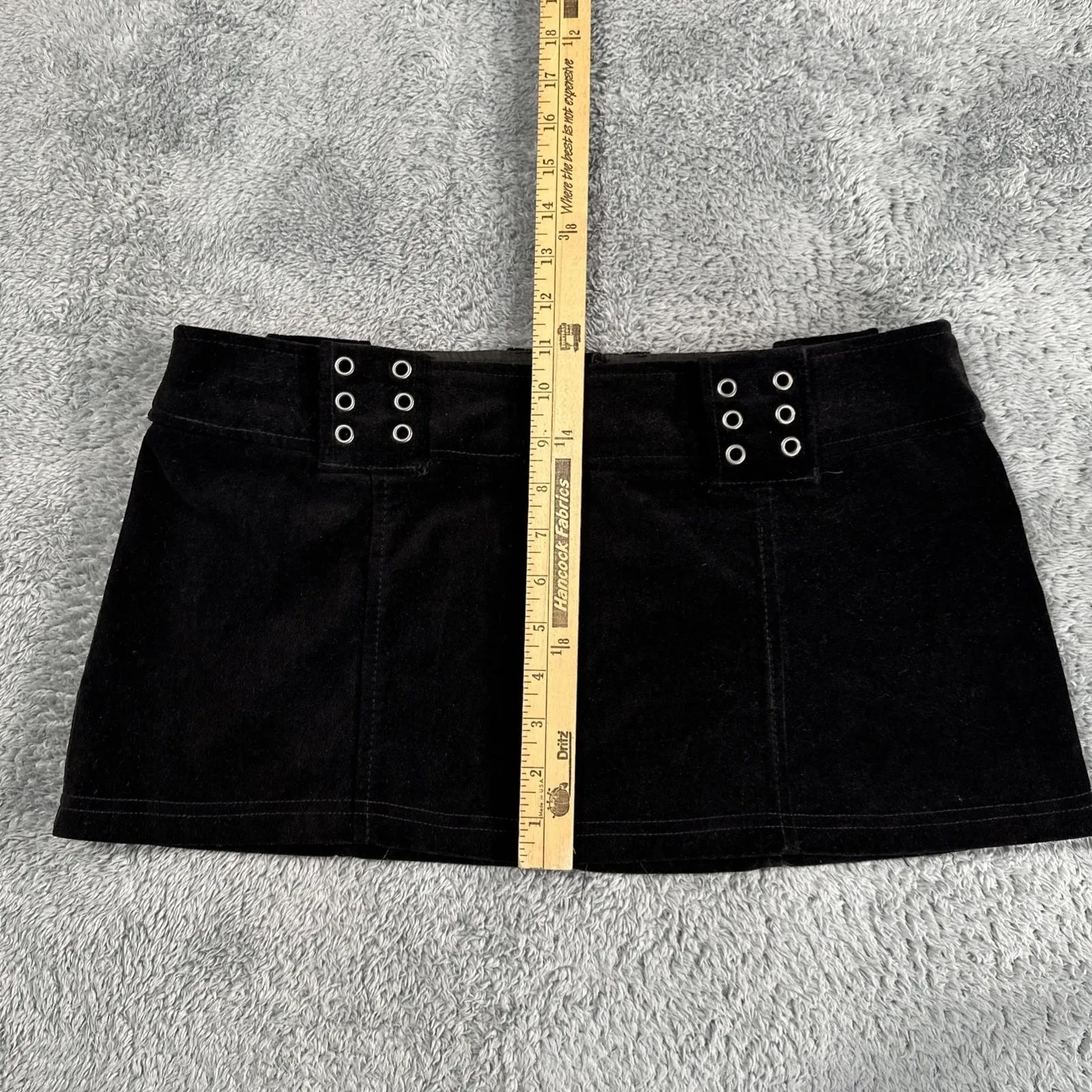 Vintage Y2K Lip Service Black Mini Skirt Gothic Fetish Medium Witchy USA Grunge - Image 7