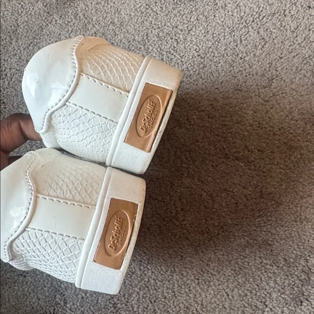 Dr. Scholl's White Sustainable Comfort Faux Snakeskin Shoes SIZE 6.5M - Image 4
