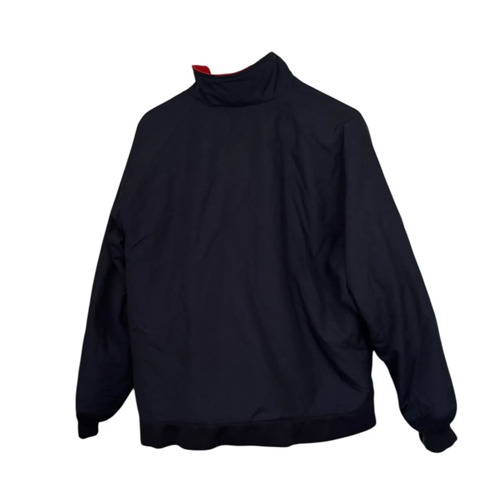 VTG Lands End Navy Full Zip Squall Jacket Womens Sz M 10-12 Fleece Lining READ - Image 2