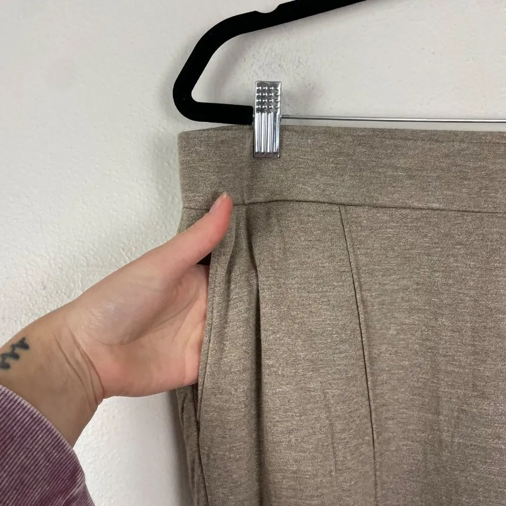 J. Jill Women's L Pure Jill Tranquility Fleece Lined Brown Stretch Comfort Pants - Image 2