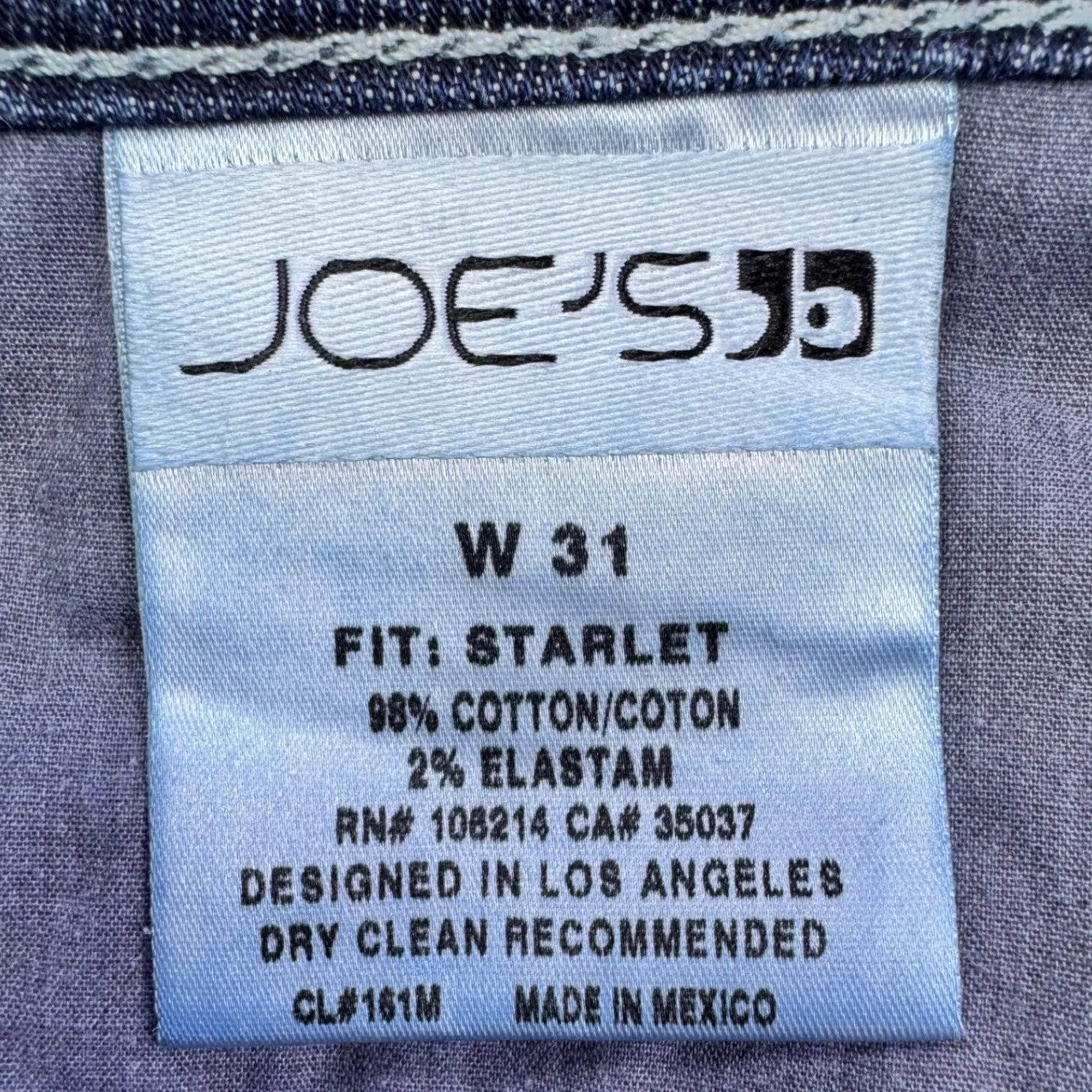 JOE'S Jeans The Starlet Slim Leg Boot Fit Dark Wash Mid Rise Denim Women's 31 - Image 7