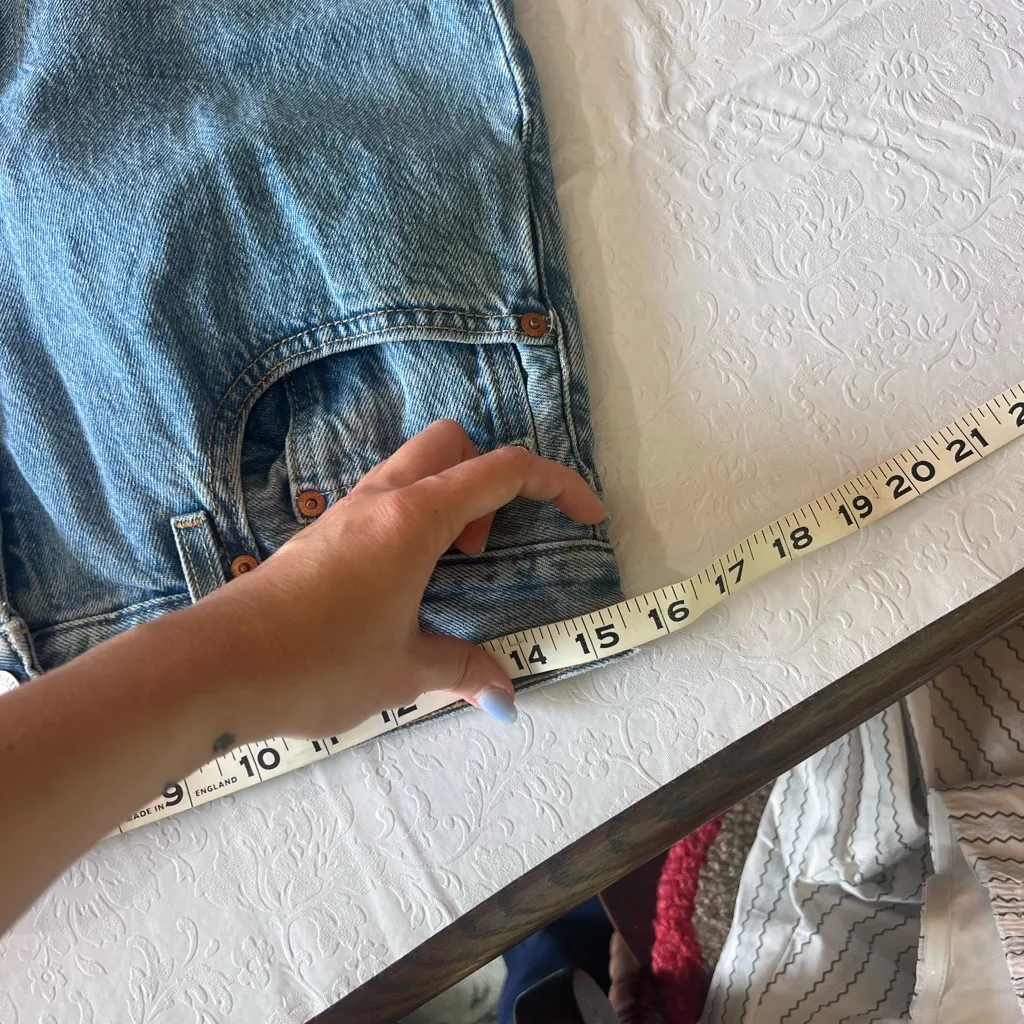 Levi's Blue Denim with Leather Patch - Image 8