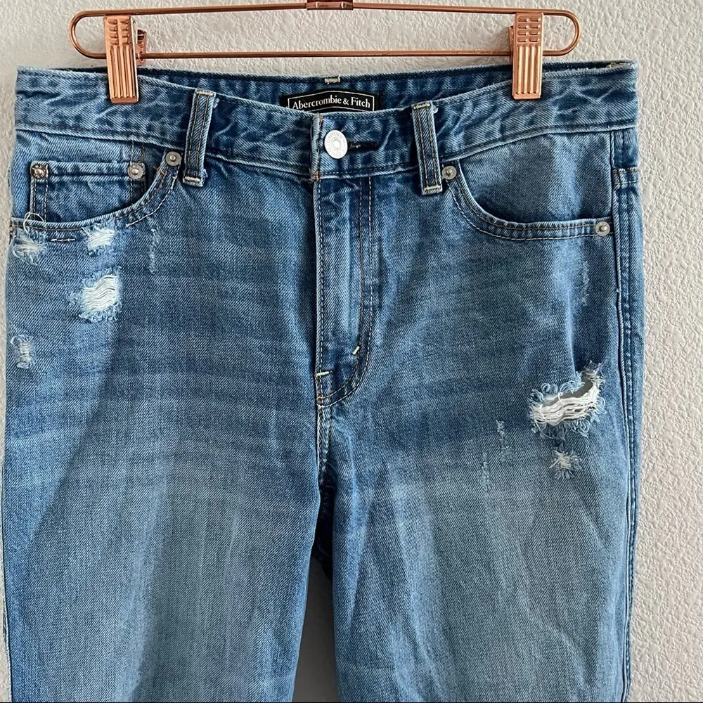 Abercrombie & Fitch Signature Collection Distressed Blowout Denim Jeans 27 - Image 5