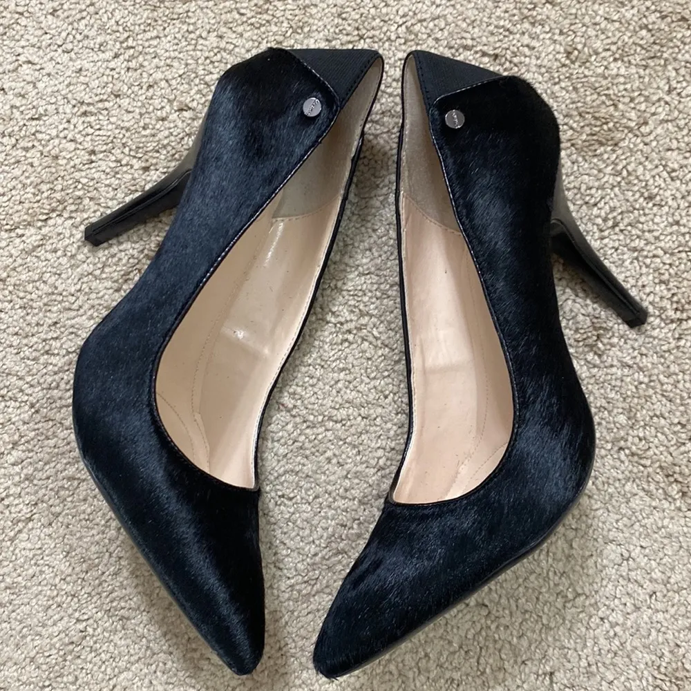 Calvin Klein Neila pony pointed toe heels - Image 4