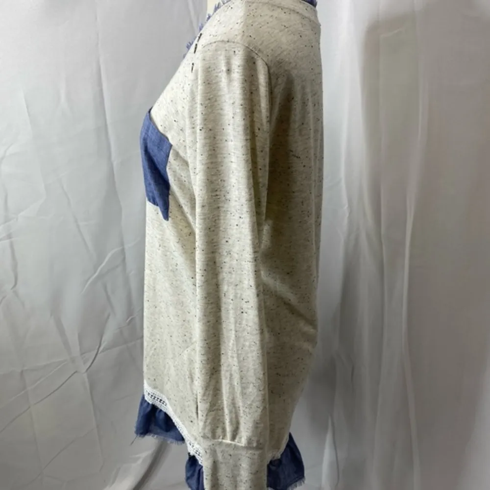 BD Collection chic boho l/s top size large - Image 8