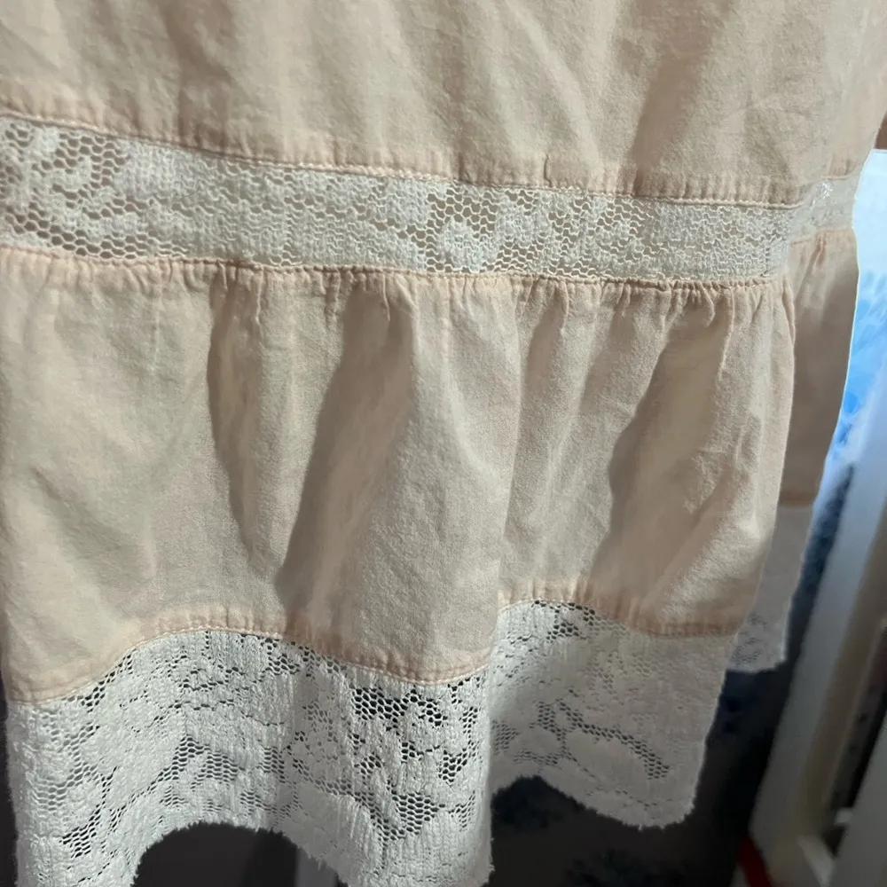 H&M Blush Pink Cotton and Lace Tunic - Image 32