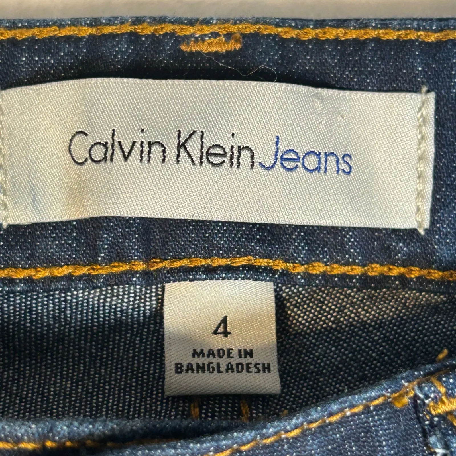 Calvin Klein Jeans Women's Dark Wash Ankle Legging Denim Jeans Size 4 - Image 3