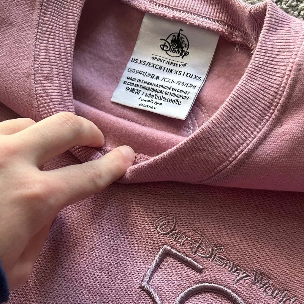 Walt Disney World 50th Anniversary Sequined Spirit Jersey Pink Adult - Image 5