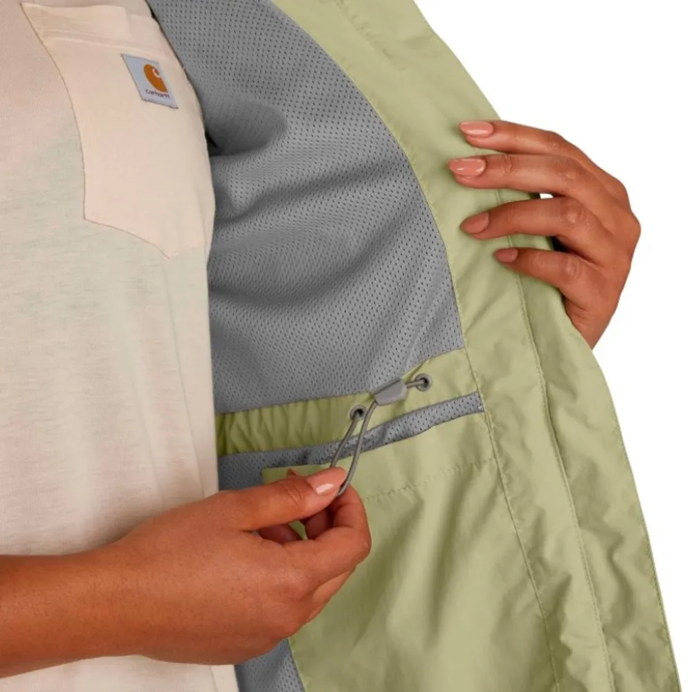 Carhartt Women's jacket Green clay XS hoodie zip up rain defender repellent NEW - Image 3