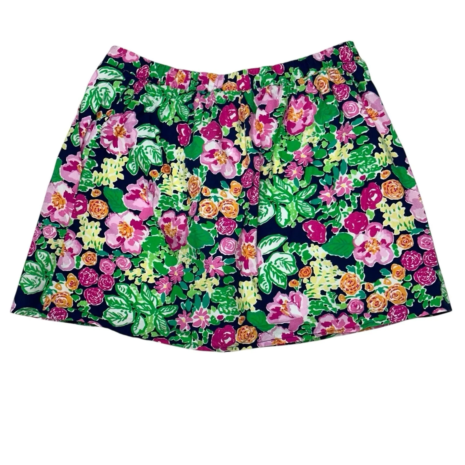 Lilly Pulitzer Mimosa Mini Getaway Garden Floral Cotton Poplin Skirt Size‎ Small - Image 4