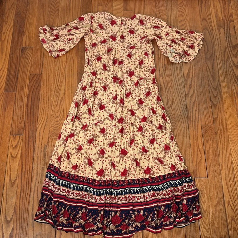 Anthropologie x Faithfull Melia Midi Dress size 4 Small‎ - Image 4