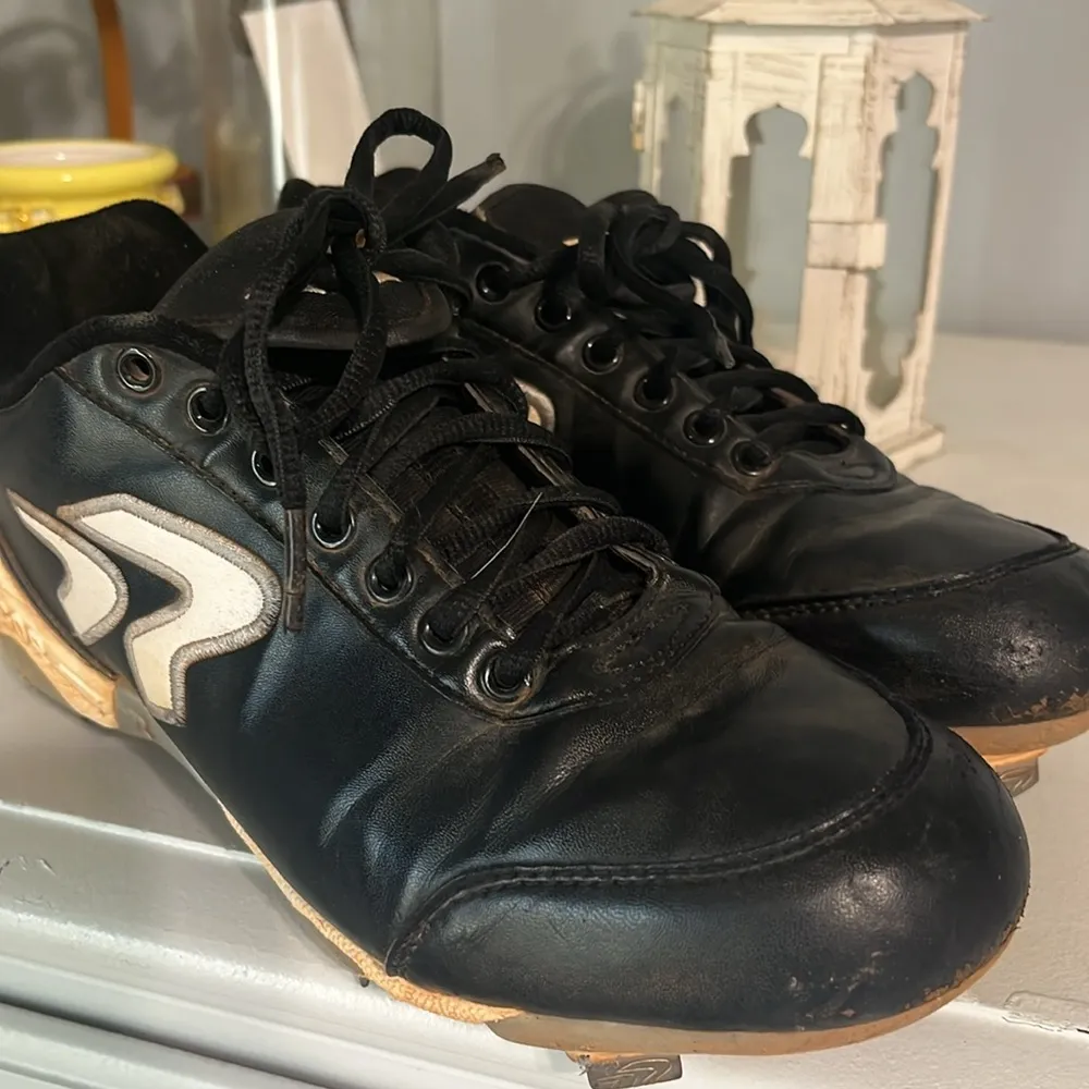 Ringor Diamond Bandit II Black Metal Cleats Size 8 - Image 9