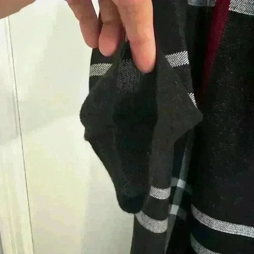 Kasper Edge To Edge Plaid Open-Front Cardigan. Size L. Lots of stretch. - Image 5