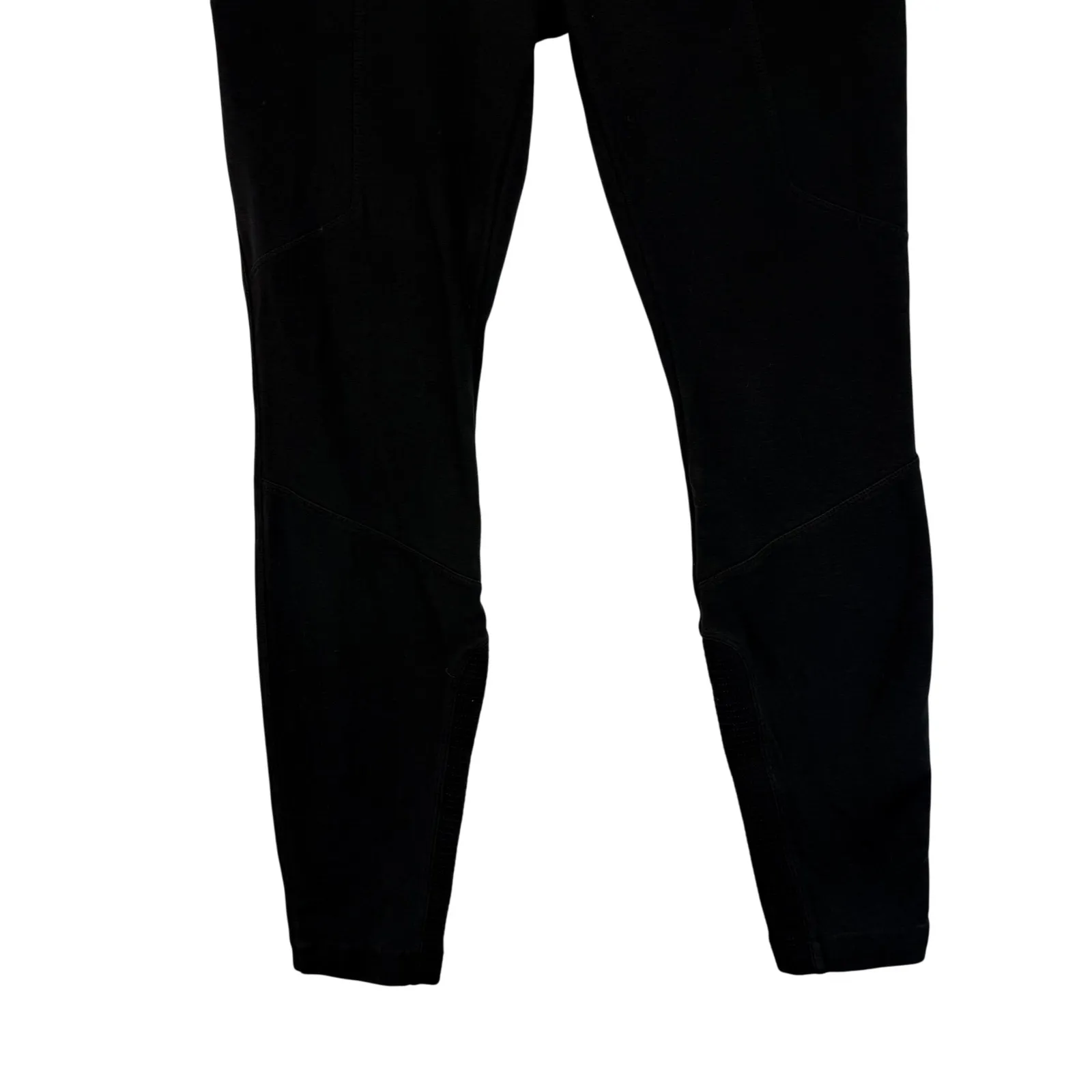 Athleta Ponte Moto 2.0 black Zip Pocket Athleisure Pants Chic Casual Size 10 - Image 5