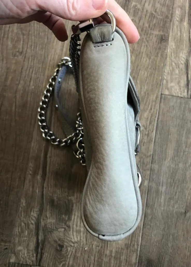 Rebecca Minkoff Mini MAC Grey Suede Crossbody - Image 9