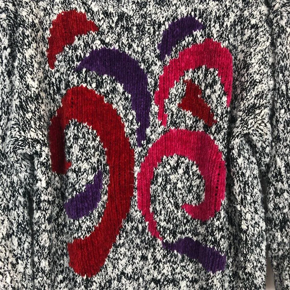 Vintage Victoria Jones Womens Sweater Medium Retro Chunky Career Workwear Black - Image 4