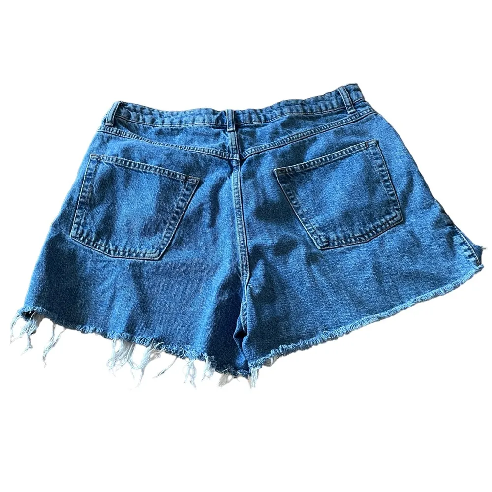 Topshop ‎ Denim Cutoff Shorts Size 16 - Image 4