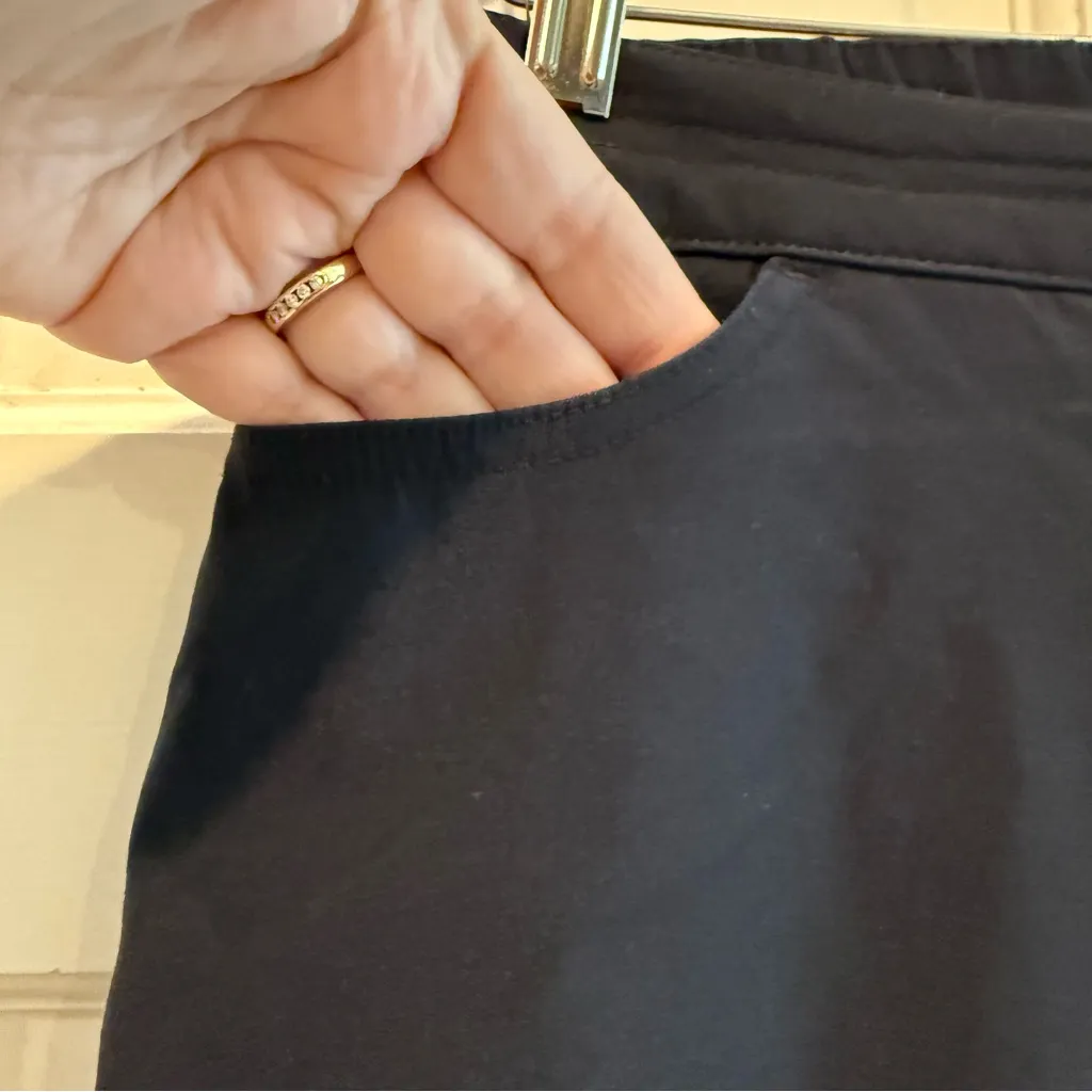 Eddie Bauer Rainer Fleece Lined Pants UPF Pockets Black Size‎ Medium NWT - Image 7