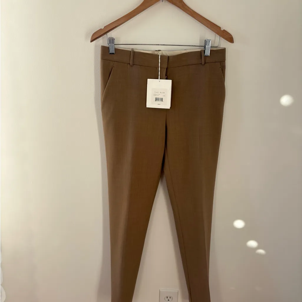 NWT The Row Roosevelt Slim Trousers Size‎ 4 - Image 2