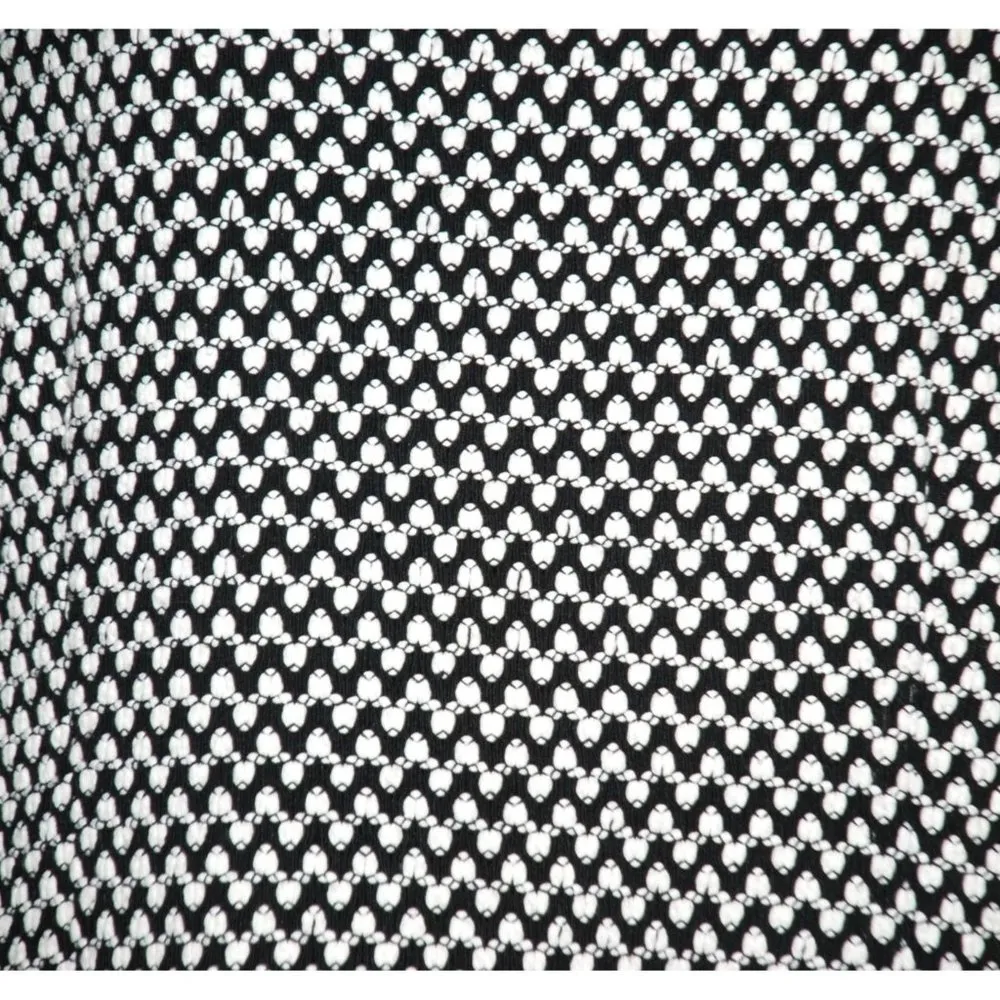 Max Mara Penny Black Midi Shift Dress Black White Size 14 Career Classic FLAWED - Image 3