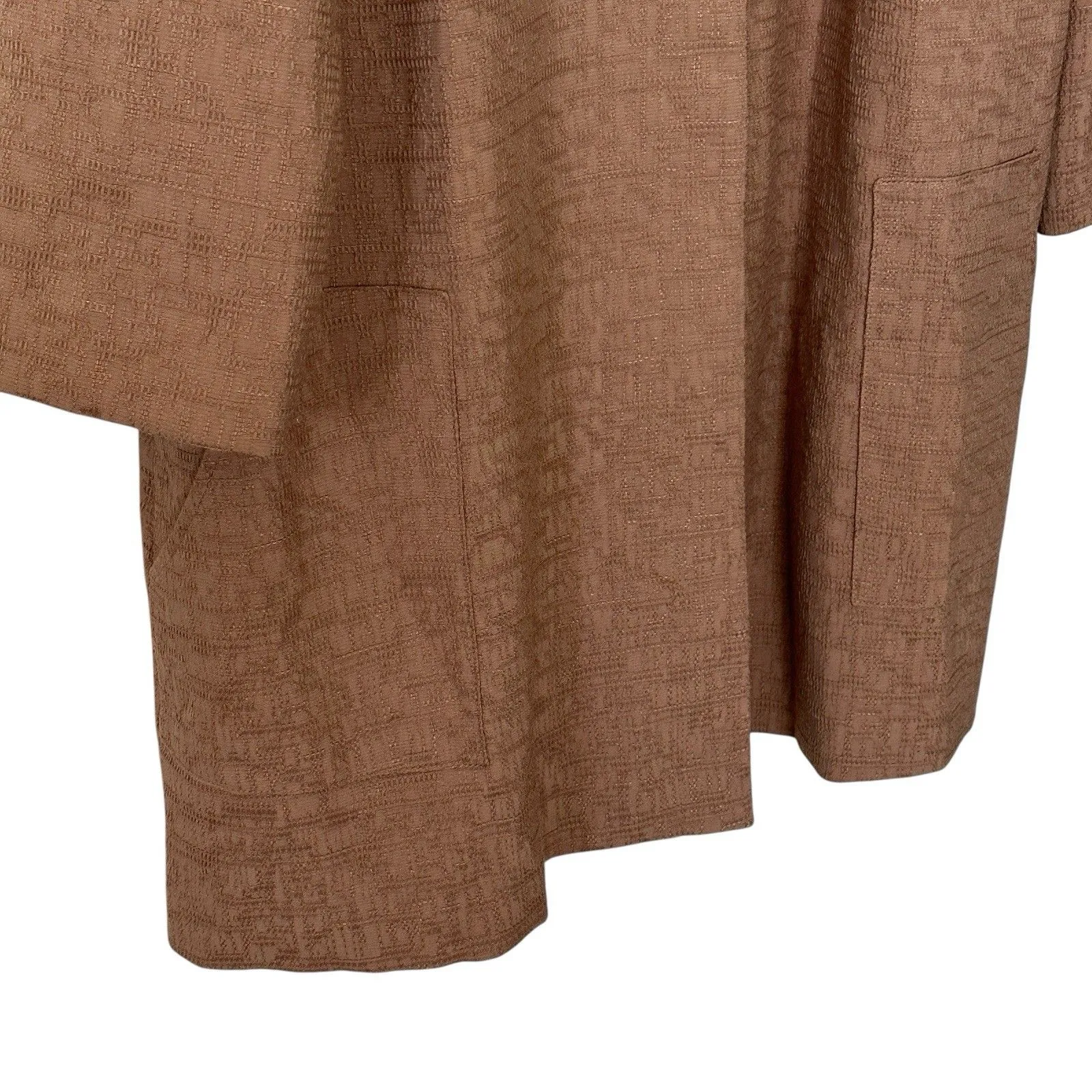 Chicos XL Textured Jacquard Swing Jacket Coat size 3 - Image 8