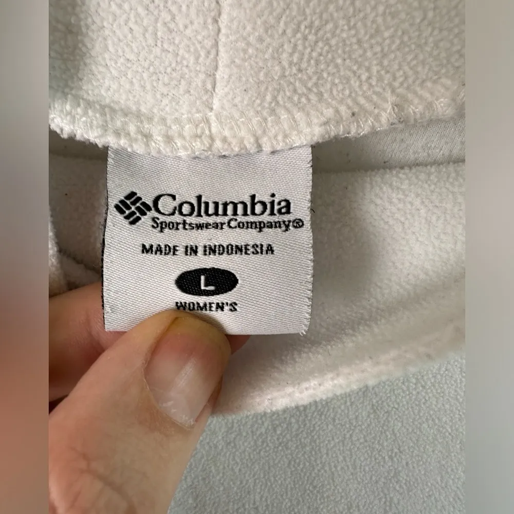 Columbia Shirt Womens Large Fleece Turtleneck Long Sleeve Gorpcore Outdoor Logo - Image 3