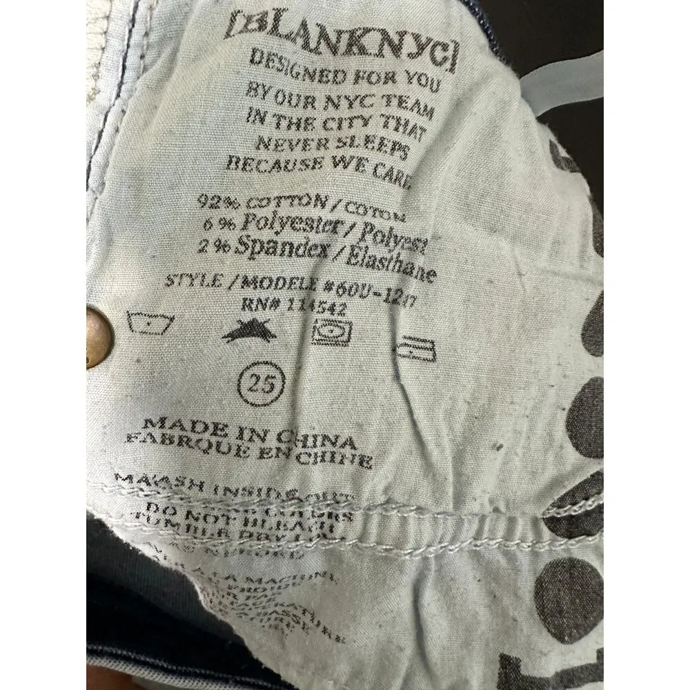 BlankNYC Light Wash Mid Rise Bootcut Flare Denim Jeans Stretch Women Size 25 - Image 8