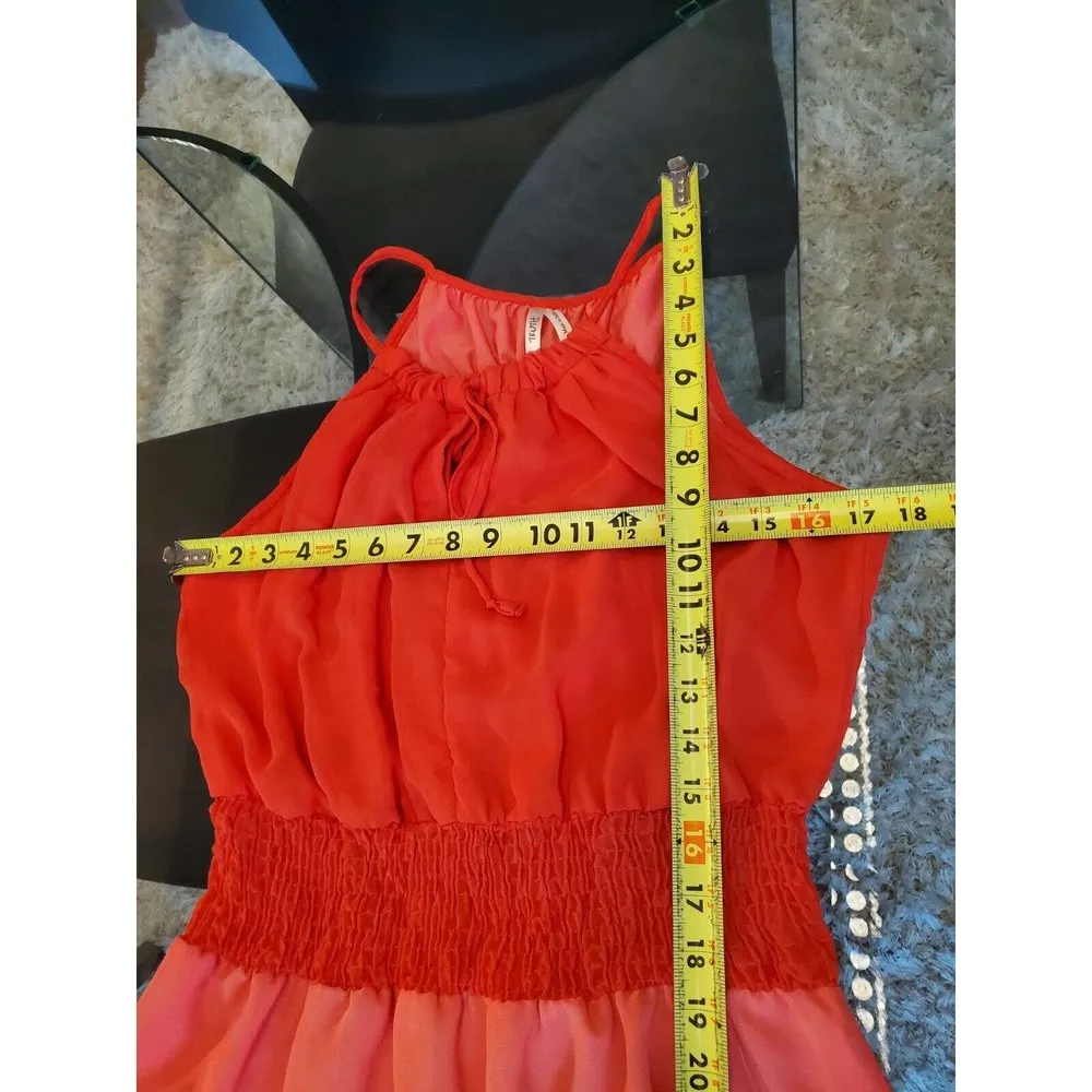 Truth Nyc Women's Red & Blue Polyester Round Neck Sleeveless Long Maxi Dress *XL - Image 12