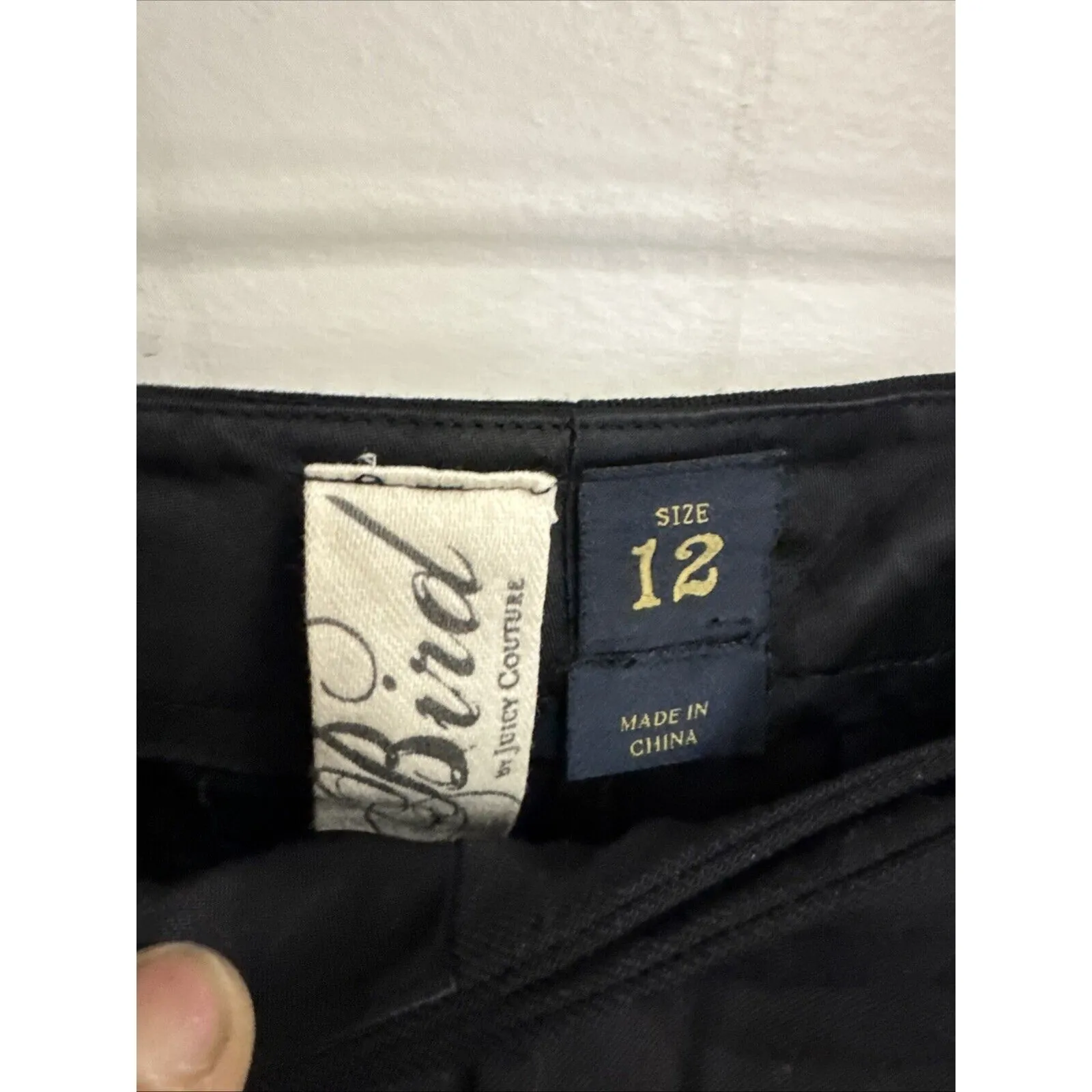 BIRD By Juicy Couture Black Skinny‎ Trousers Leg Pants Women’s Size 12 Riding - Image 5