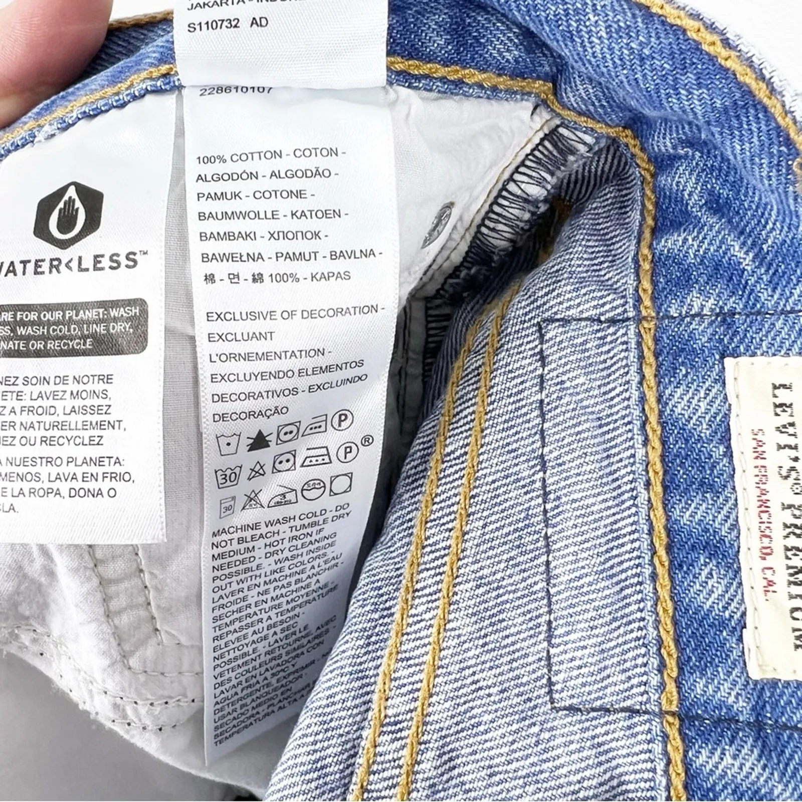 NWT Levi’s Wedgie Icon Straight Leg Jeans‎ 29 Athens Asleep - Image 8