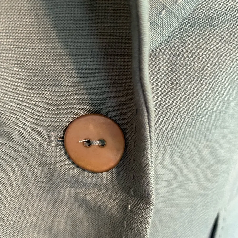 Bloomingdale’s Women’s Linen Blend Blazer Sz 14P - Image 3